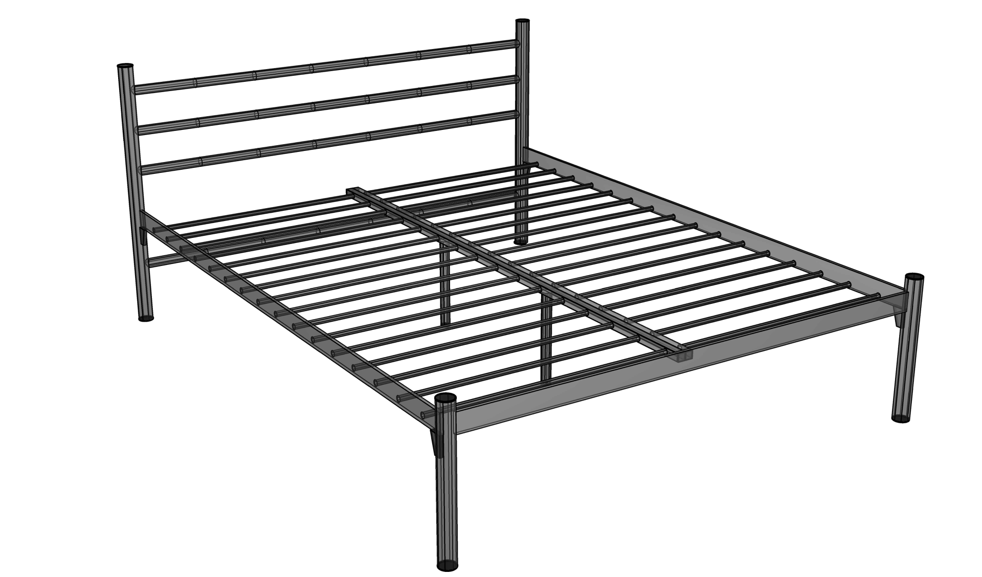 металлическая кровать для дачи