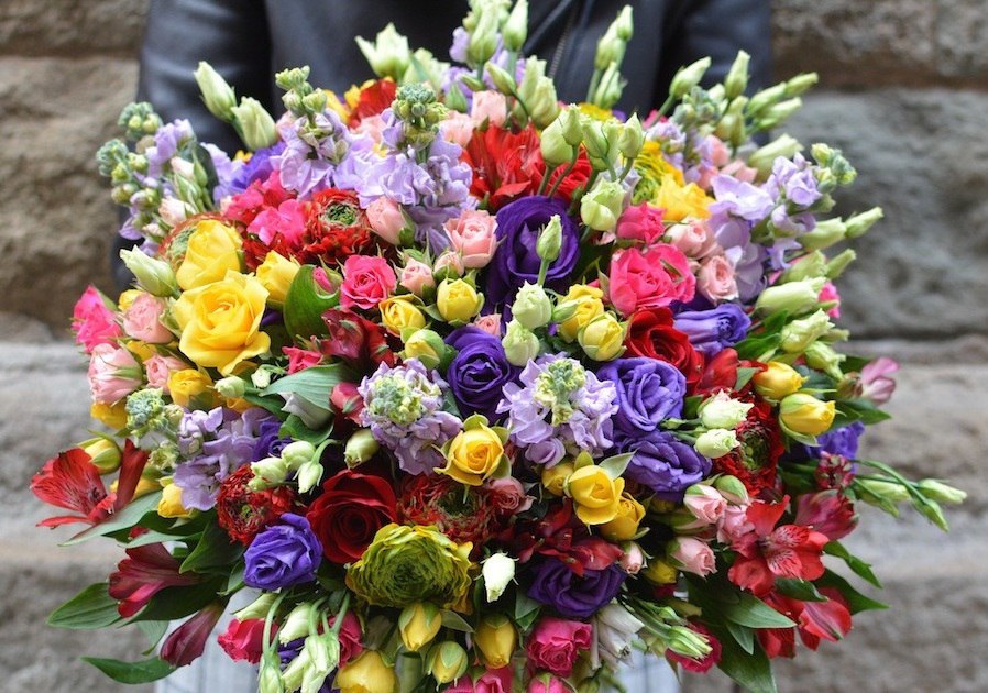 Изысканный букет с экзотическими цветами